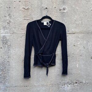 vintage Max Studio wrap top